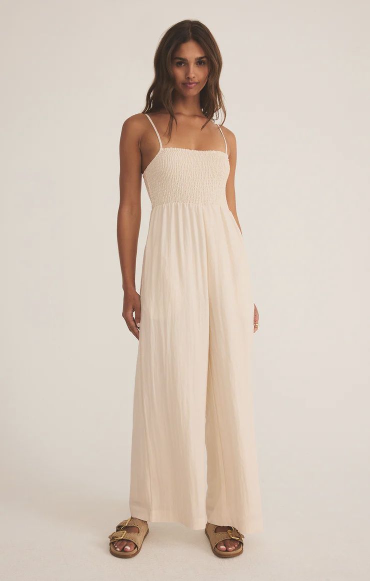 Beachside Jumpsuit, Size: XS, Colour: Sea Salt