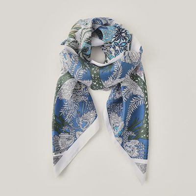 Vintage Square Silk Scarf