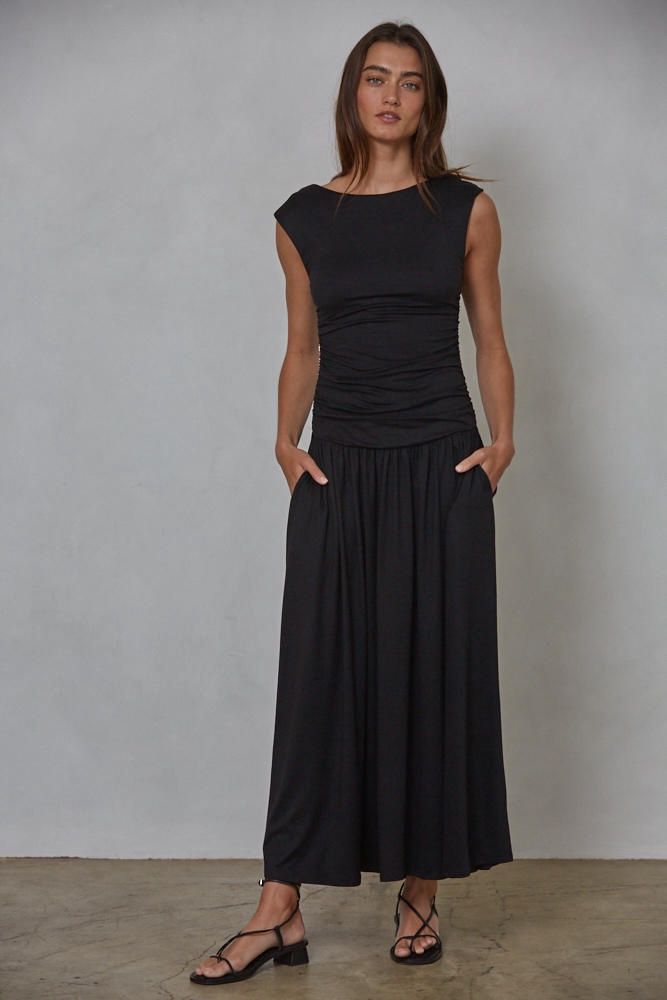 Lionel Ruched Maxi Dress