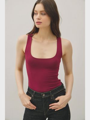 Square Neck Racerback Tank