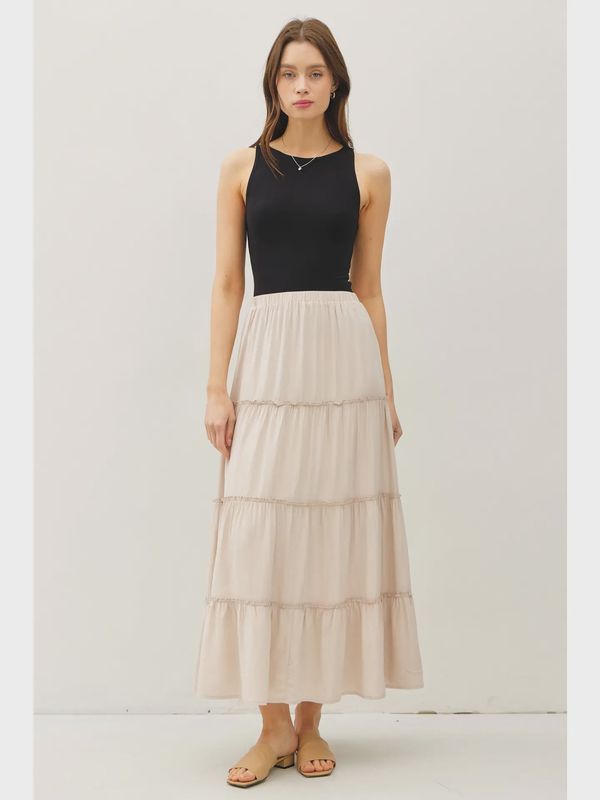 4 Tiered Maxi Skirt