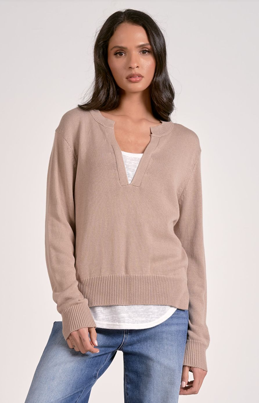 V Neck Layered Sweater