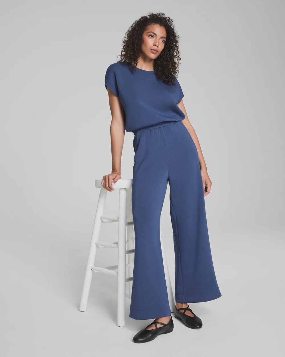 Airessentials Cinched Jumpsuit, Colour: Faded Indigo, Size: XS