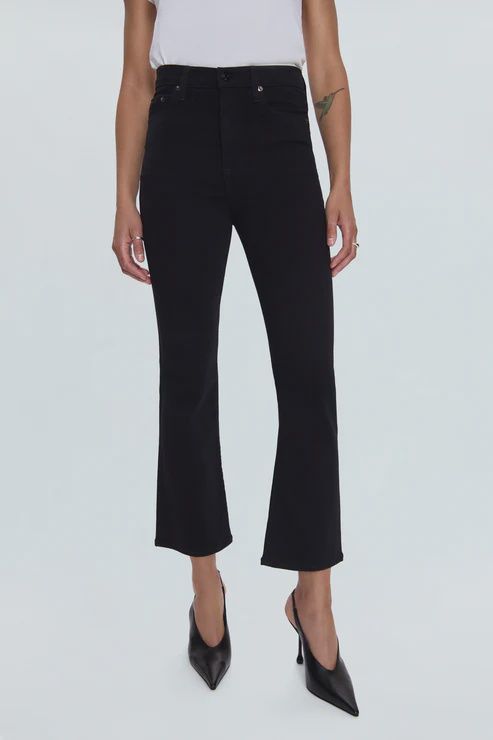 Lennon High Rise Crop Boot - Noir