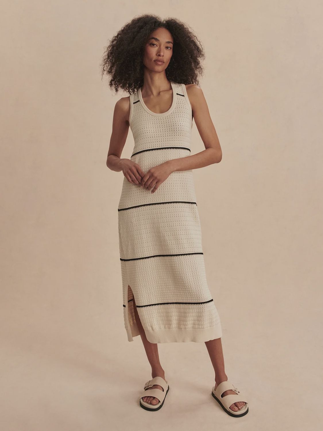 Scott Scoop Neck Midi Dress