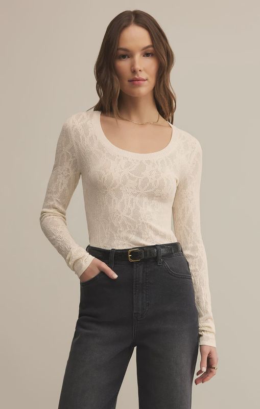 Tibi Scoop Mesh Sweater
