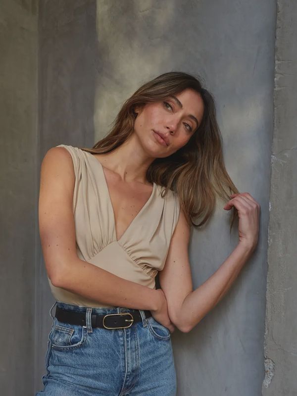 Deep V Neck Bodysuit