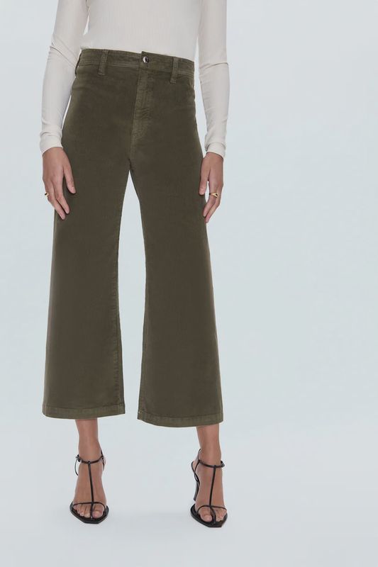 Penny Crop High Rise Wide Leg - Sequoia