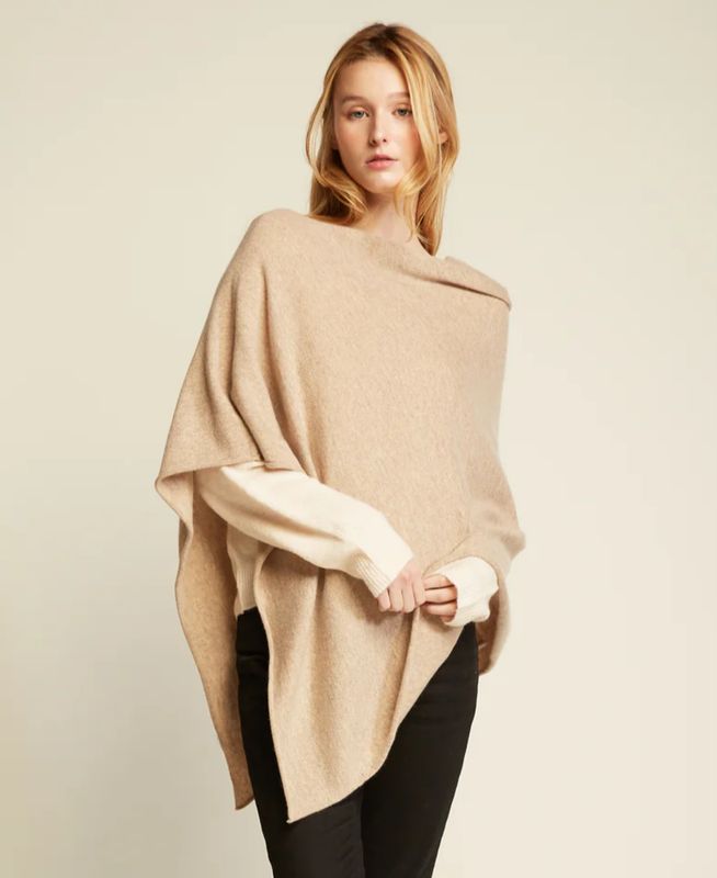Cashmere Feel Poncho