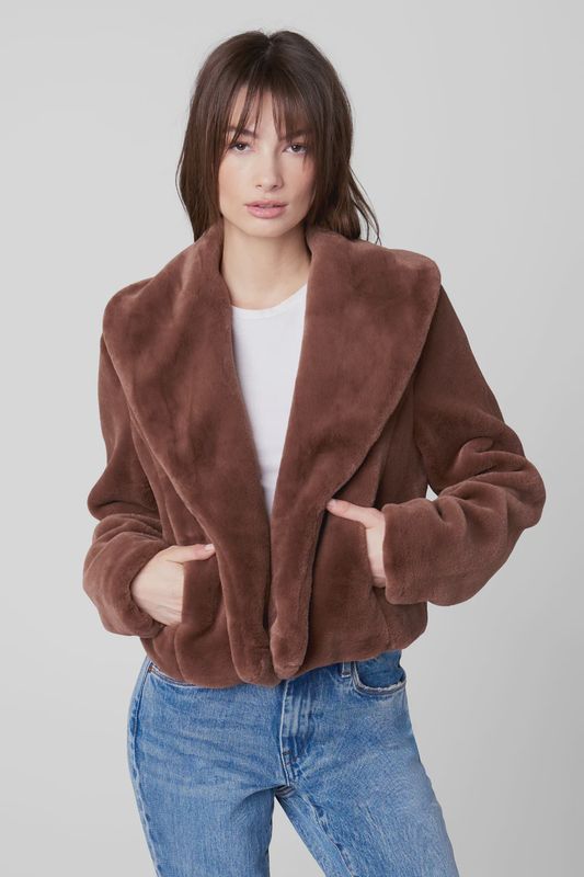 Espresso Martini Faux Fur Jacket