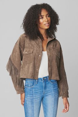 Hot Cocoa Suede Fringe Jacket