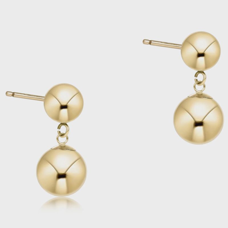 Classic 10mm Ball Drop Stud Earring