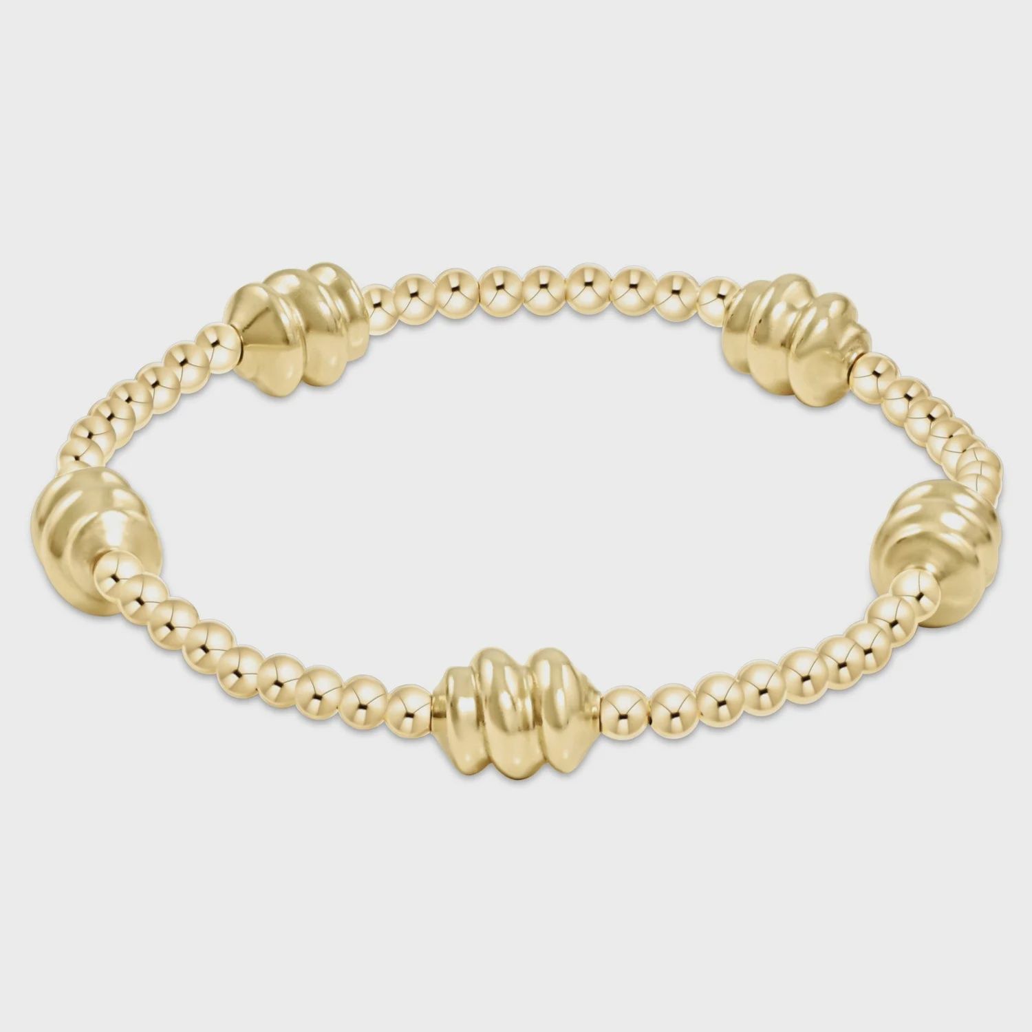 Admire Gold Bead Bracelet, Colour: Gold, Size: 3mm