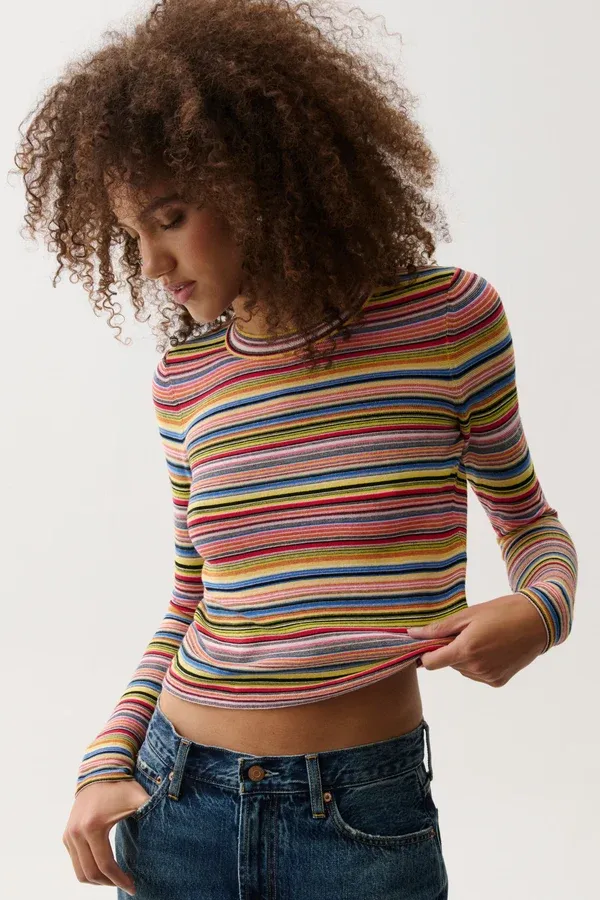 Madison Top, Colour: Multi Stripe, Size: XS
