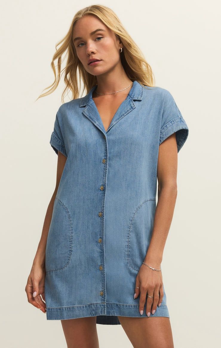 Napa Denim Mini Dress