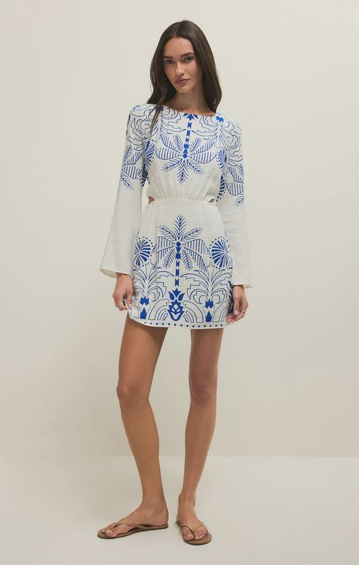 Tahina Palm Midi Dress