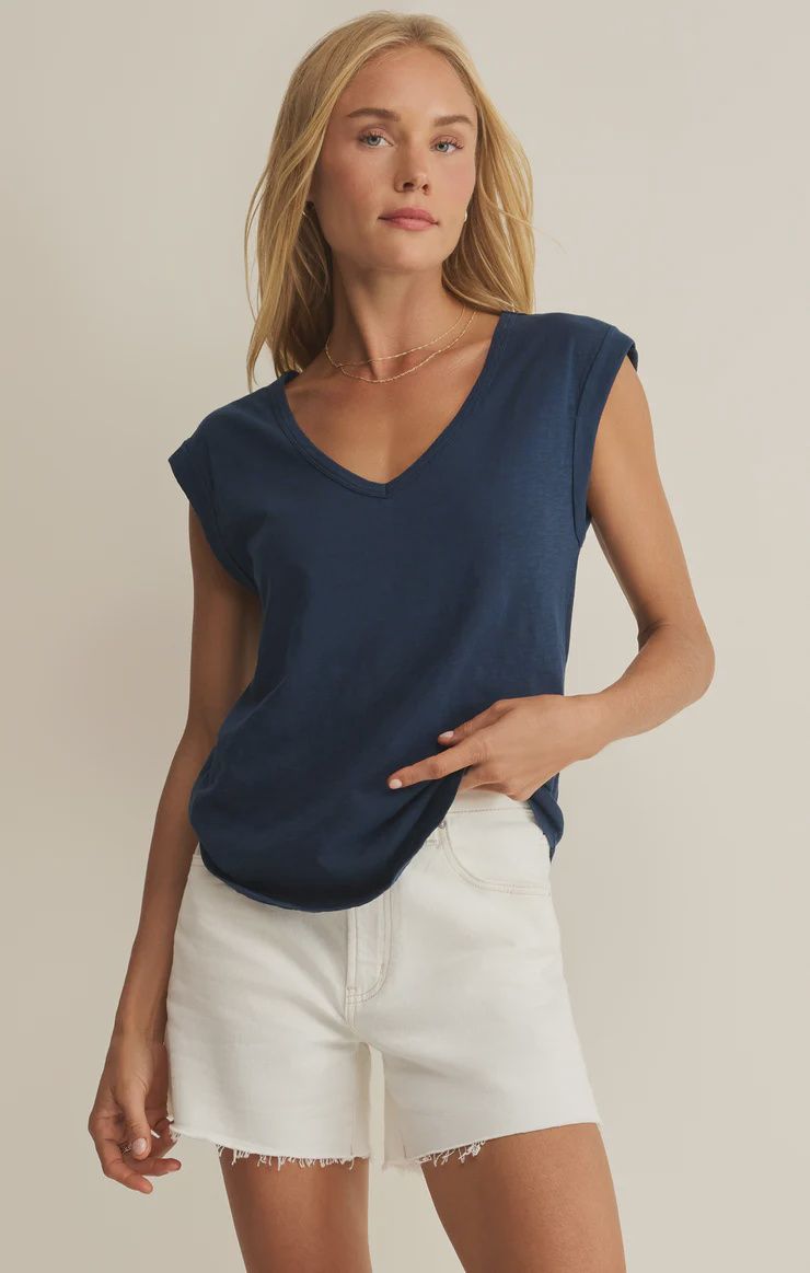 Per Diem V-Neck Tank, Colour: Eclipse, Size: XS