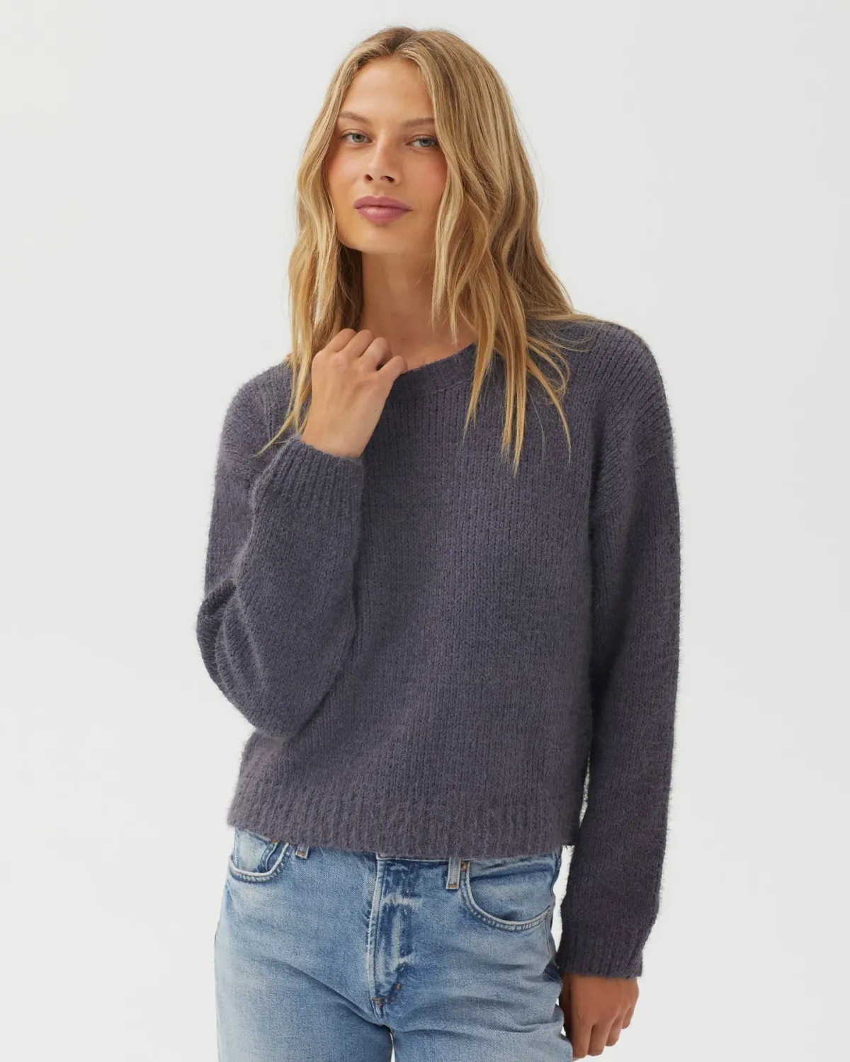 Drop Shoulder Sweater FW26, Colour: GLYSK, Size: XS