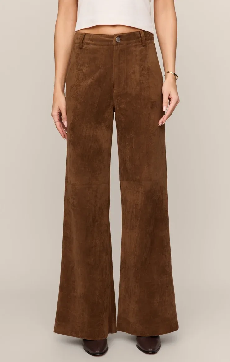 Cecile Mid Rise Wide Leg Pant