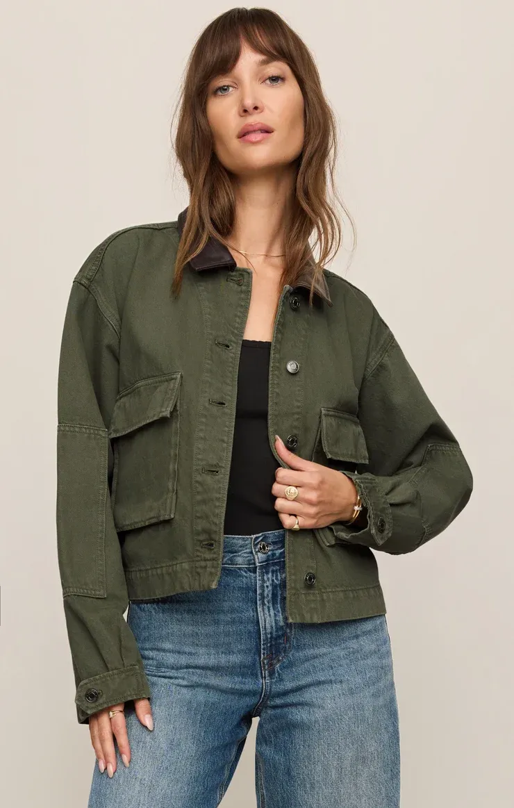 Rey Cropped Chore Jacket