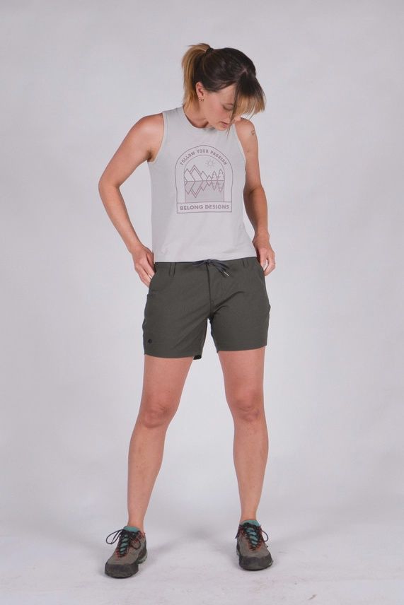 5" La Plata Hiking Shorts, Colour: Slate Green, Size: XS