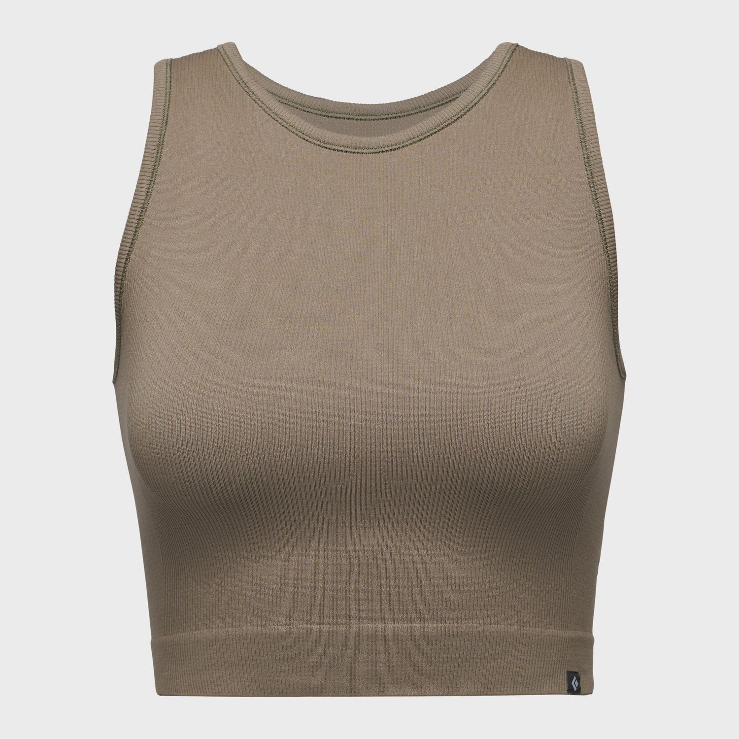 Women's Seamless Rib Tank, Colour: Walnut, Size: S
