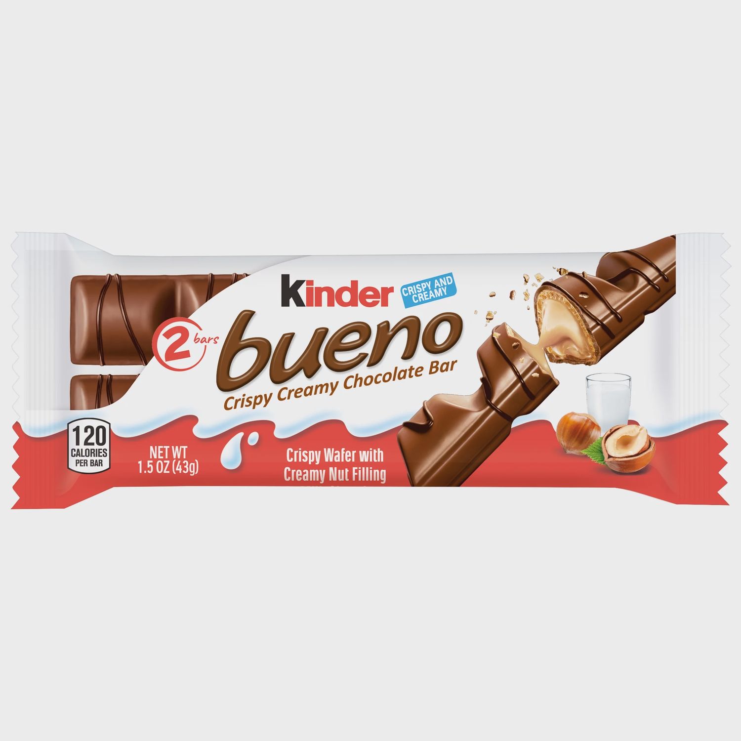Barre de Chocolate, Flavor: Kinder Crispy Creamy, Quantity: 43g