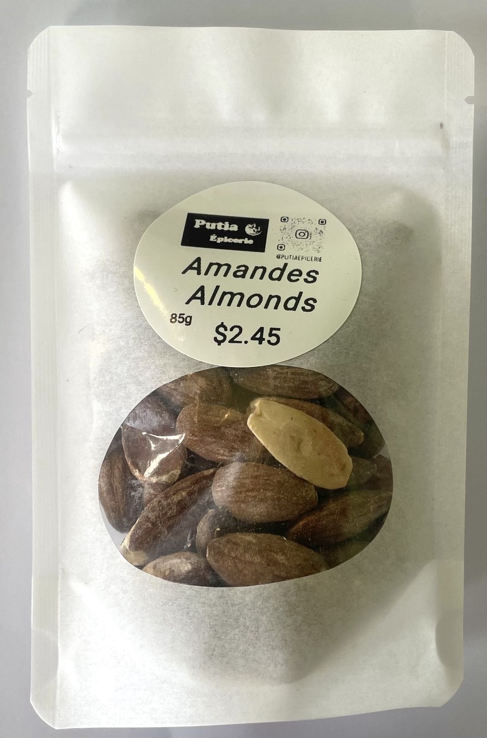 Amandes, Quantity: 85g