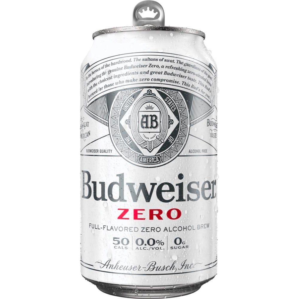 Budweiser Zero, Percentage: 0%, Quantity: 355ml