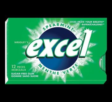 Gomme - Excel, Flavor: Spearmint