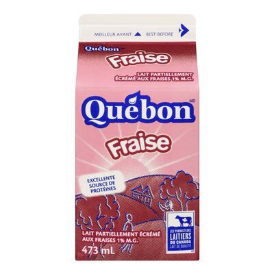 Lait de Fraise, Quantity: 473ml, Percentage: 1%