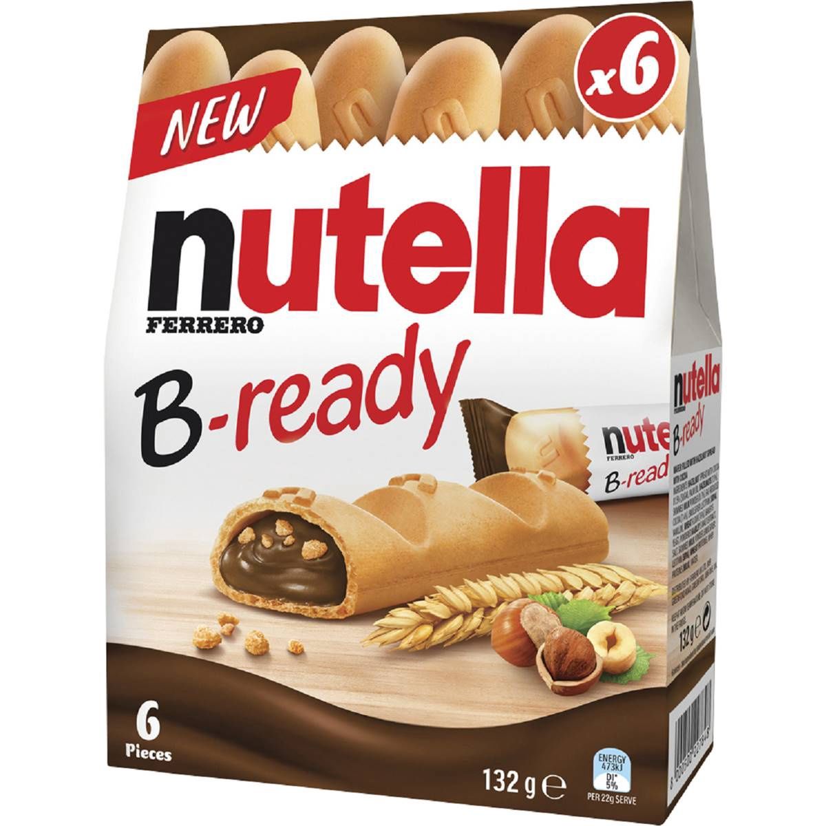 Nutella B-Ready, Quantity: 6pack