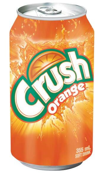 Boissons gazeuses, Flavor: Orange Crush, Quantity: 355ML