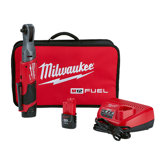 MILWAUKEE M12™ FUEL™ 3/8" Ratchet 2 Battery Kit