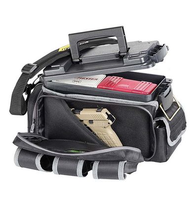 Plano X2 Range Bag with Pistol Pocket and Ammo Can - Small (Black/Gray)