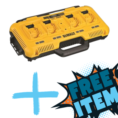 DeWalt Li-Ion Multiport Simultaneous Fast Charger PLUS FREE ITEM