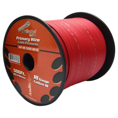 REMOTE WIRE AUDIPIPE 18GA 500' RED