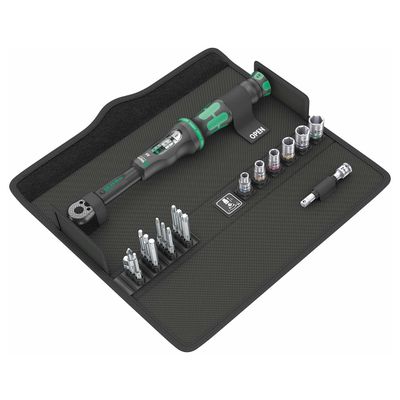 Wera Click-Torque 1/4″ Reversible Bit Wrench & Bit Set (20 Piece Set)