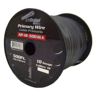 REMOTE WIRE AUDIOPIPE 18GA 500' BLACK