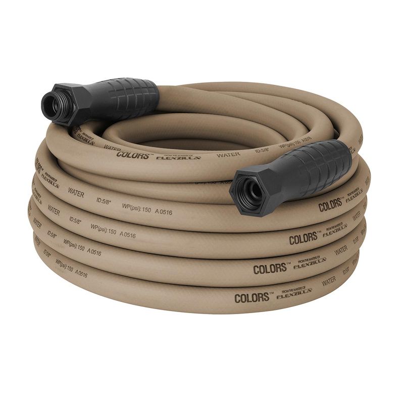 Flexzilla® Colors™ SwivelGrip® Garden Hose 5/8" x 50' 3/4" - 11 1/2 GHT Fittings Brown Mulch