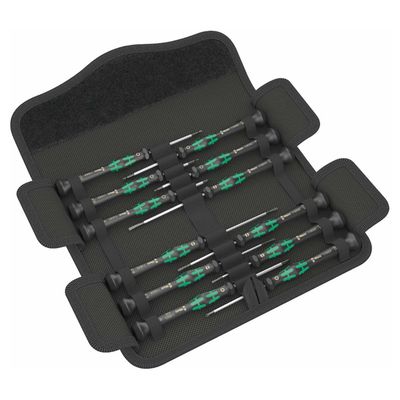 Wera Kraftform Micro Pack Screwdriver for Electronic Applications 12 Piece Set