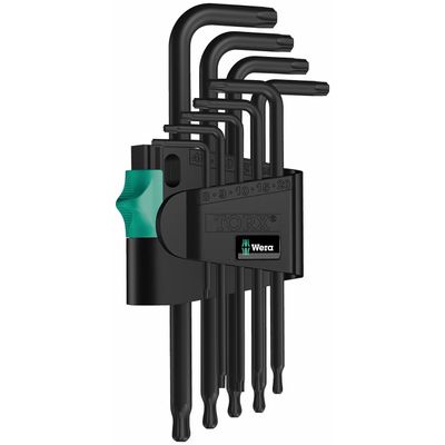 Wera 967 PKL Long ARM TORX® Key Set (9 Piece)