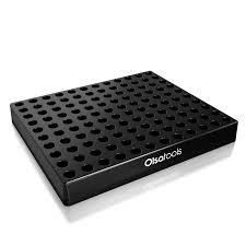 Olsa Tools Extra Large Hex Bit Organizer | Holds 120 bits, Color: Black