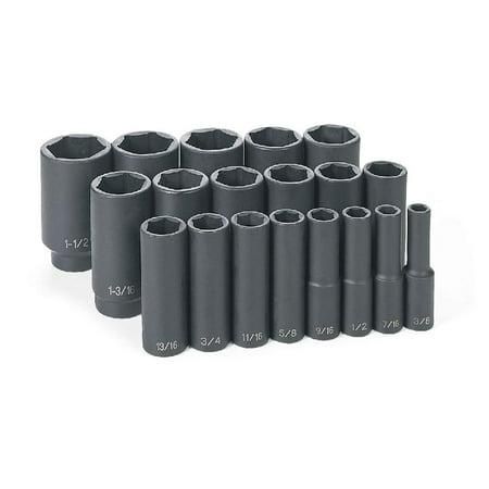 Grey Pneumatic 1319D 1/2 Deep Length Impact Set