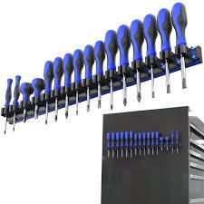 Olsa Tools Magnetic Screwdriver Organizer, Color: Blue