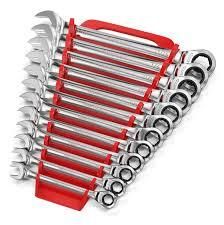 Olsa Tools 120 Tooth Ratcheting Wrench Set, name: SAE Ratcheting Wrenches 12 Pc.