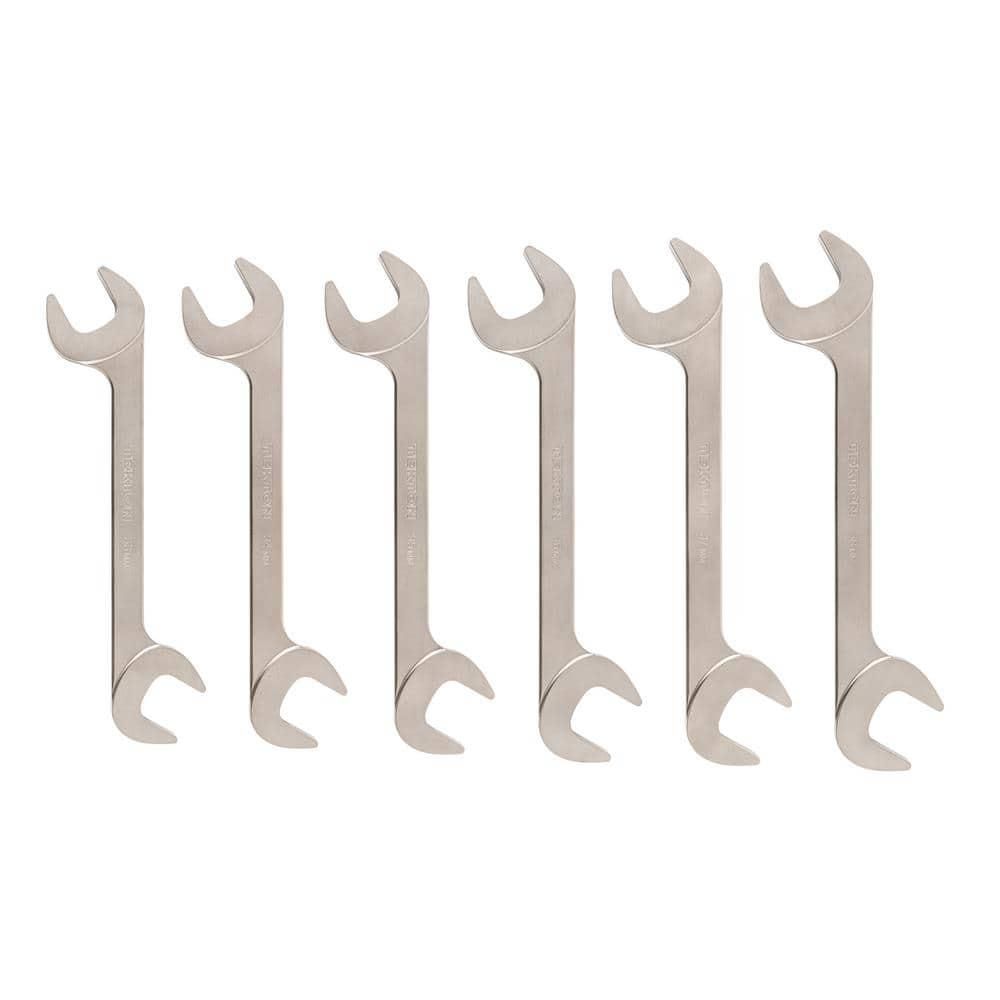 Tekton 33-38 mm Angle Head Open End Wrench Set (6-Piece)