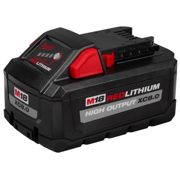 Milwaukee M18 Redlithium High Output 18V 8AH Battery 48-11-1880