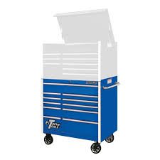 Extreme Tools® 41″, 11 Drawer Roller Cabinet, RX Series RX412511RCBL