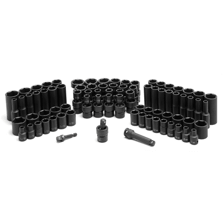 Grey Pneumatic 1281 81-Piece 3/8 Impact Socket Set